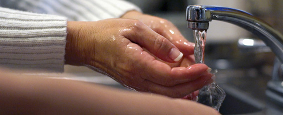 Washing hands to prevent CGD infections